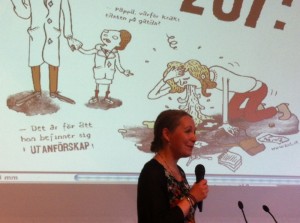 Monica på Socialhögskolan